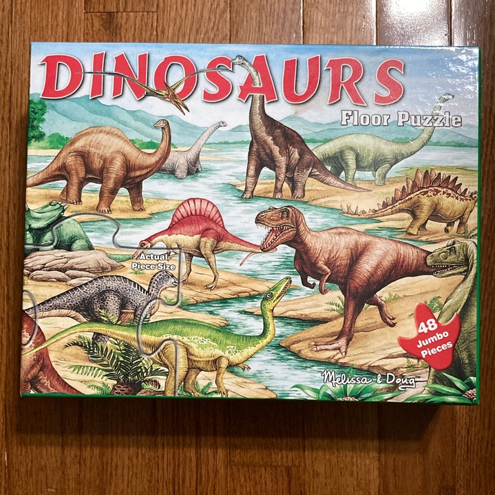 For the love of  DINOSAURS - Dino Figurine, Big Book & Floor Puzzle (48 pieces) - Picture 8 of 16
